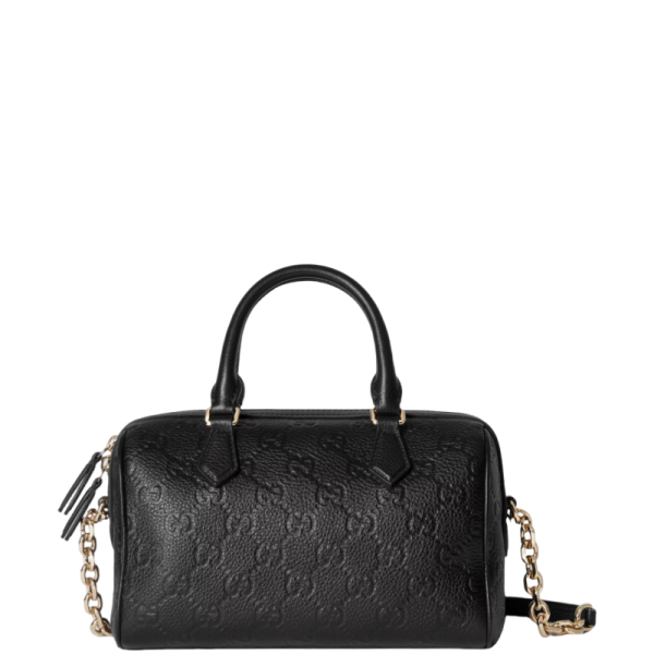 Emblem small top handle bag