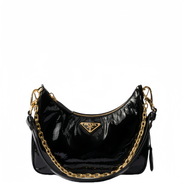 Re-Edition naplak patent leather mini-bag