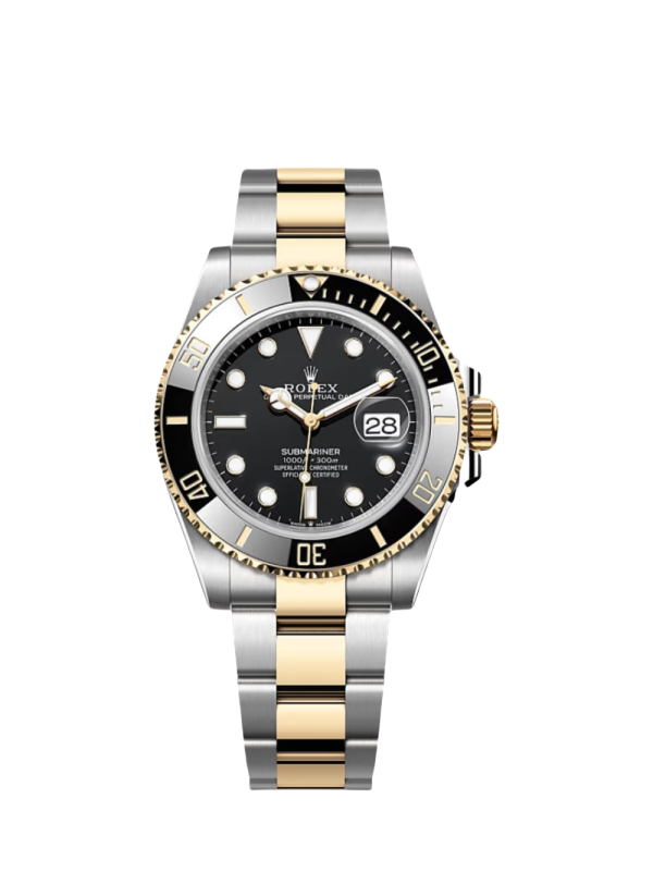 Submariner Black Dial Two Tone Super Clone Swiss Replica Watch | 3235 Swiss Movement