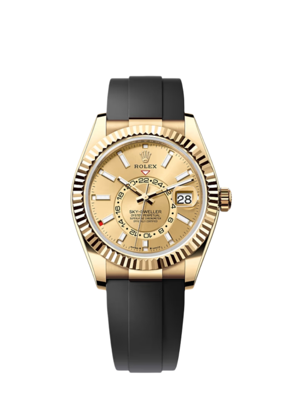 Sky Dweller 42mm Super Clone Swiss Watch | Gold Dial | 9001 Swiss movement