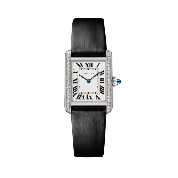 Tank watch | White Dial | Inlaid Diamonds