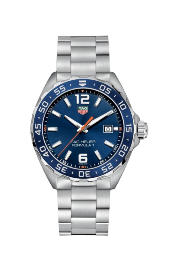 43 MM Formula 1 Date | Blue Dial | Steel Strap