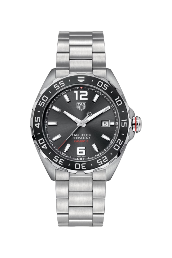 43 MM Formula 1 Date | Grey Dial | Steel Strap