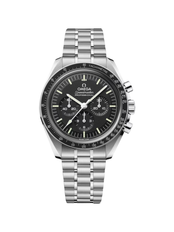 42 MM Speedmaster Moonwatch Professional | Black Dial | Steel On Steel Strap | 3861 Calibre