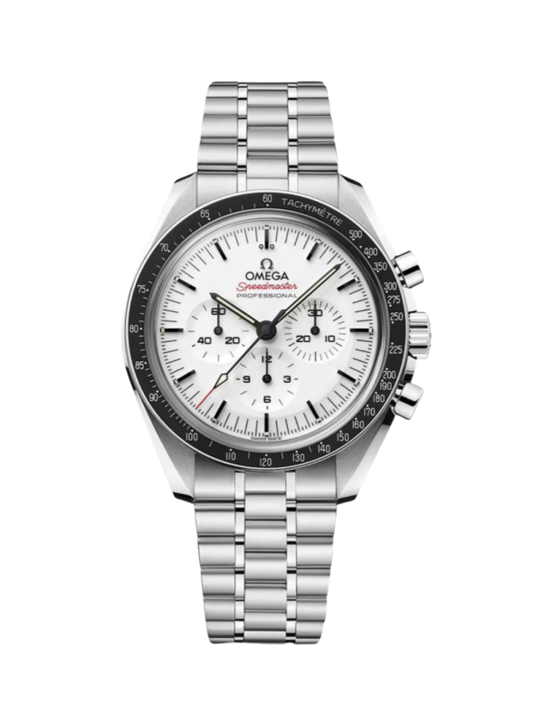 42 MM Speedmaster Moonwatch Professional | White Dial | Steel On Steel Strap | 3861 Calibre