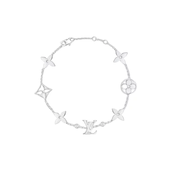 Women Flower White Gold and Zirconia