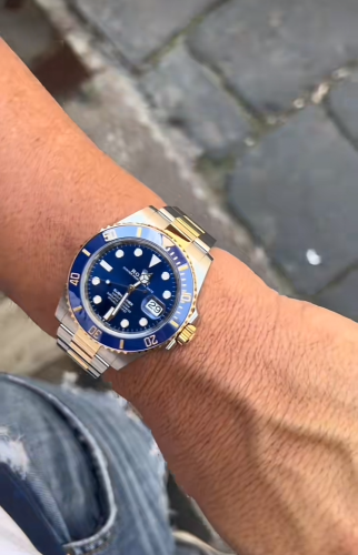 Submariner Blue Dial Two Tone Super Clone Swiss Replica Watch | 3235 Swiss Movement photo review