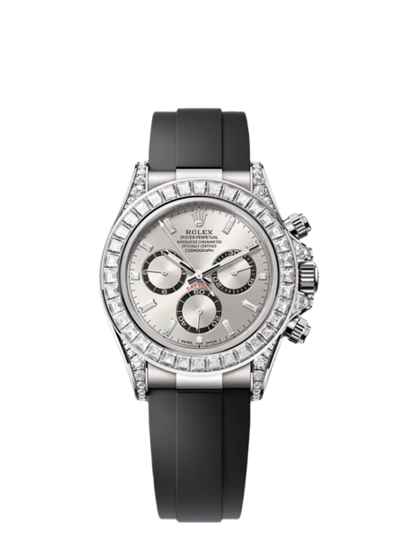 Daytona Super Clone Swiss Replica Watch | White Gold Dial With Diamonds | 4131 Swiss Movement
