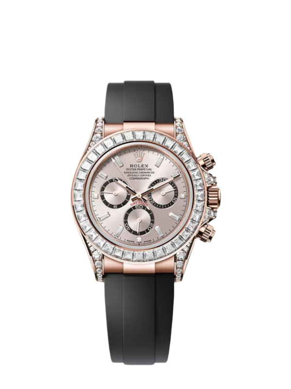 Daytona Super Clone Swiss Replica Watch | Rose Gold Dial With Diamonds | 4131 Swiss Movement