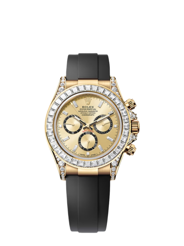 Daytona Super Clone Swiss Replica Watch | Gold Dial With Diamonds | 4131 Swiss Movement