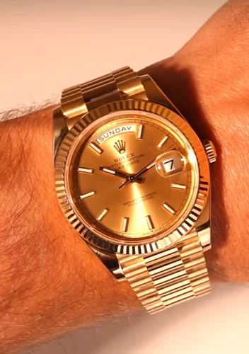 Day Date 40 MM Super Clone Swiss Watch | 18K Gold Dial | 3255 Swiss Movement photo review