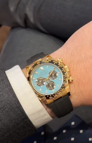 Daytona Turquoise Super Clone Swiss Replica Watch | 4131 Swiss Movement（NEW） photo review