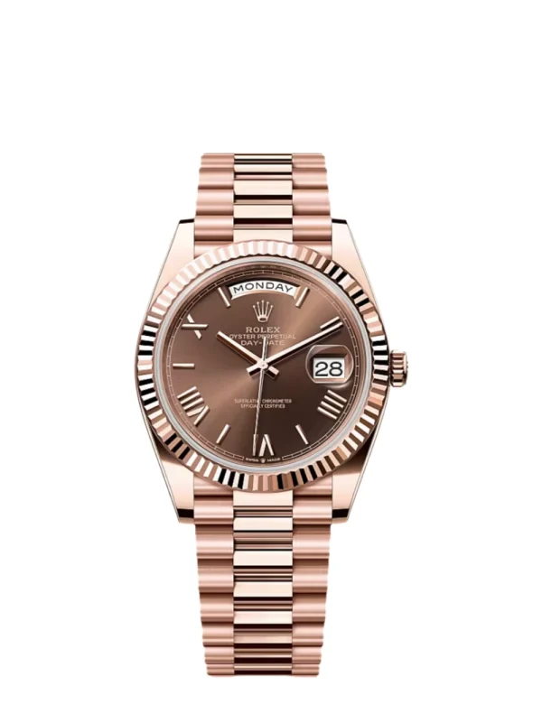 Day Date 40 MM Super Clone Swiss Watch | Chocolate Dial | 3255 Swiss Movement